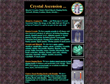 Tablet Screenshot of crystalascension.com